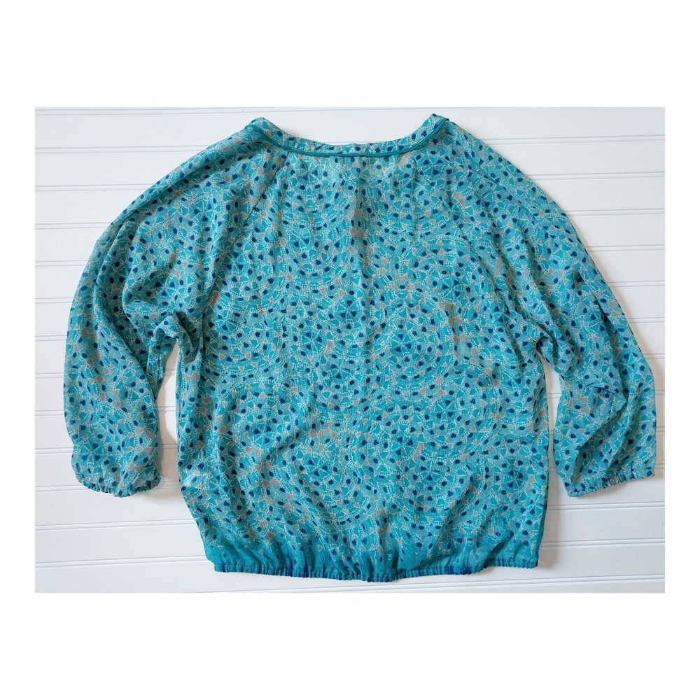 Lucky Brand | Peasant Top, Size Medium - Picture 3 of 4